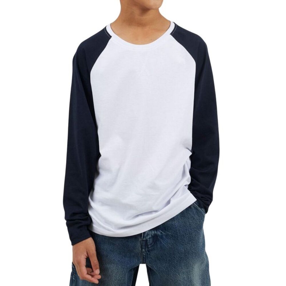 Brave Soul Boys  Long-Sleeved T-Shirt / White/Navy